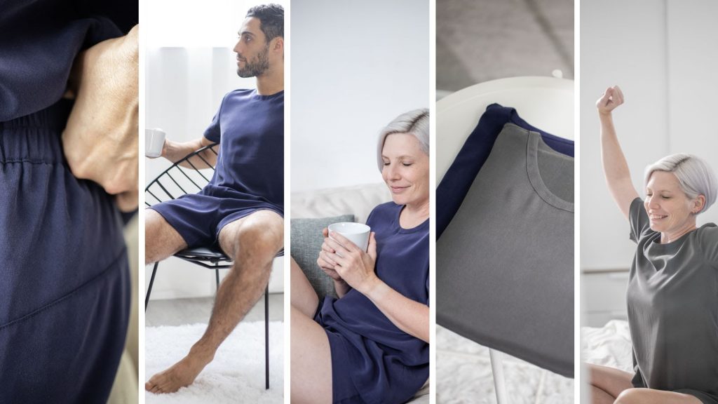 silk sleepwear for men and women